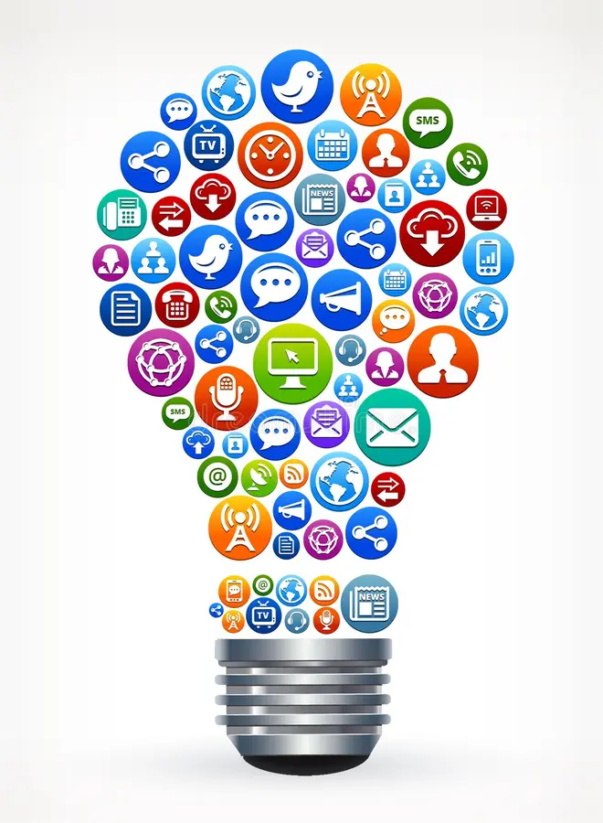lamp idea social media internet lamp idea white background social media internetn 153097759.jpg